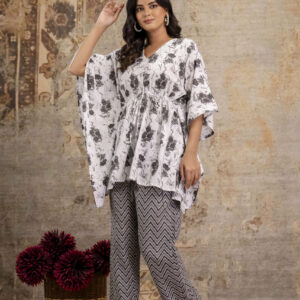Kaftan Pajama Set & Short Pajama Set, Maxi Type